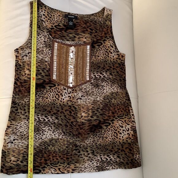 Alfani Women’s Enimals Print Sleeveless Top Size S - Picture 4 of 5